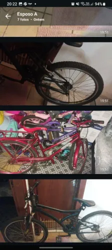 Bicicleta feminina e masculina