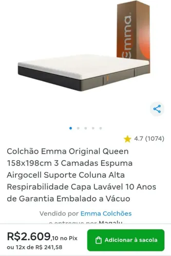 Colchão Emma Original Queen