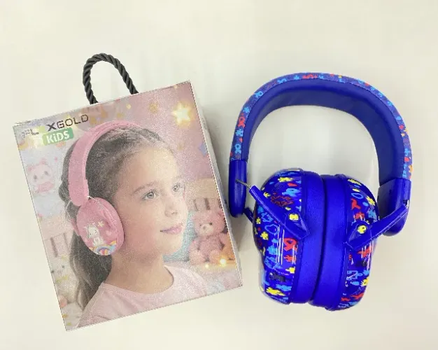 Abafador de Ruído Infantil Flexgold Kids Ajustável Anti Ruído para Crianças 0 a 5 anos