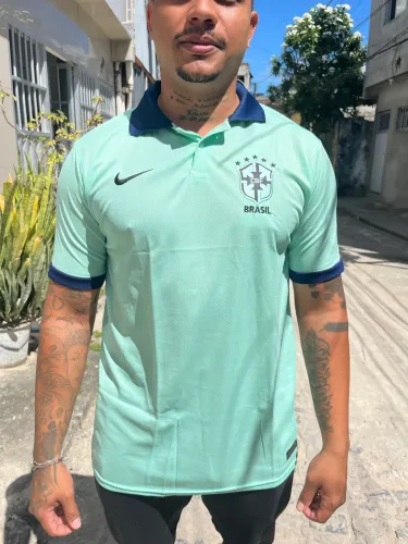 Camisa do Brasil polo (G e GG)