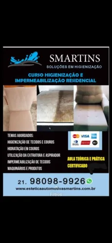 Curso limpeza sofá e imper