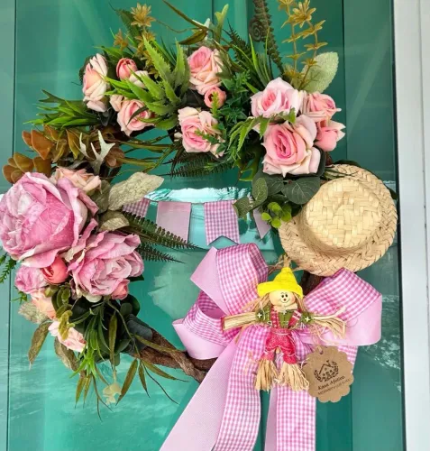 Guirlanda Floral Rosas Tema Junina