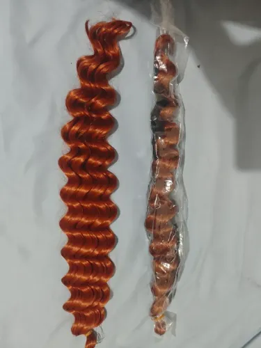 Cabelo Organico Ruivo - Ondulado 200g