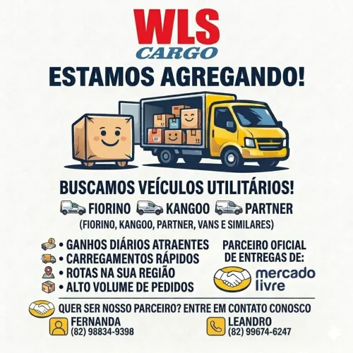 Tem um utilitário? Seja um entregadot MERCADO LIVRE!