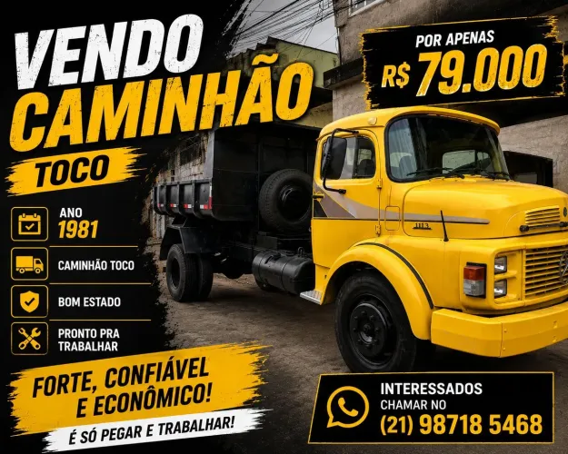Vendo Caminhão Toco