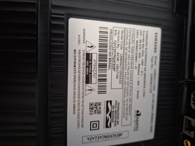 TV SAMSUNG UN50NU7100G NAO FUNCIONW
