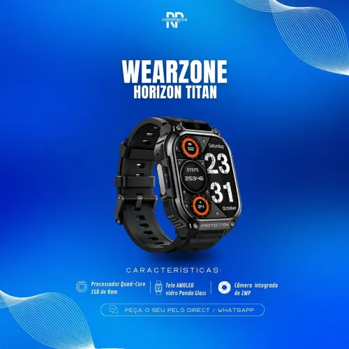 Smartwatch HORIZON TITAN 5G 16+2 GB Ram Câmera frontal LACRADO/GARANTIA