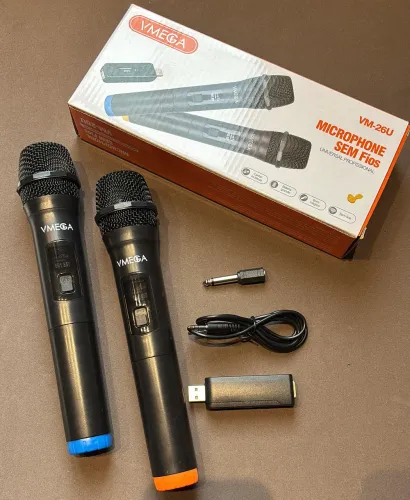 Microfone Sem Fio Duplo