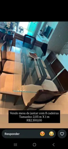 Mesa pra 4 lugares, entra em contato *