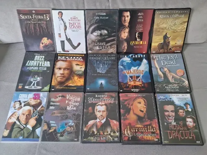 Lote de 15 DVDs Filmes originais todos excelentes