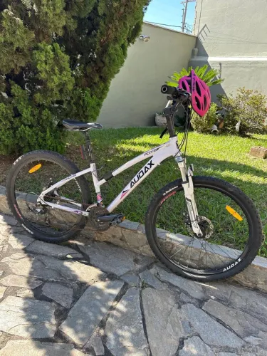 Moutain Bike Audax - Brancas e Roxa Aro 26