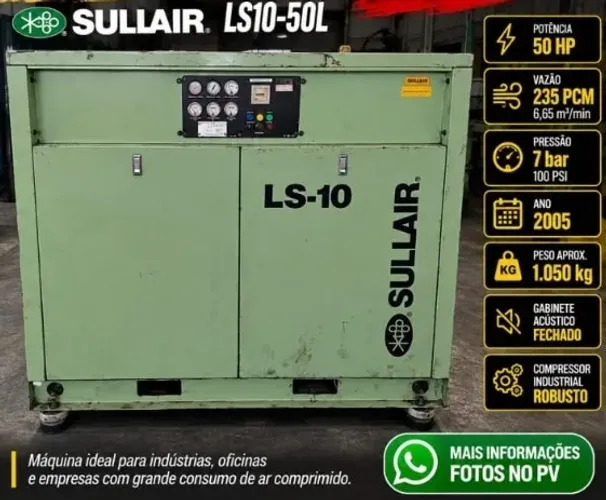 * VENDO COMPRESSOR DE PARAFUSO SULLAIR *