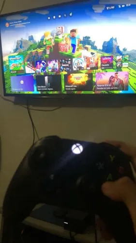 Xbox One + controle original + fonte. ACEITO TROCA POR XBOX ONE S /XBOX ONE X