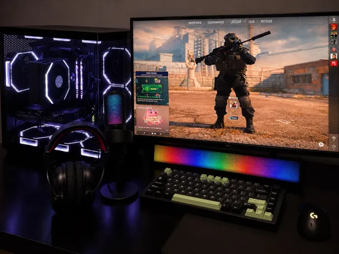 ? PC Gamer RTX 5060 + Monitor 300Hz | Aceito PS5 + Volta