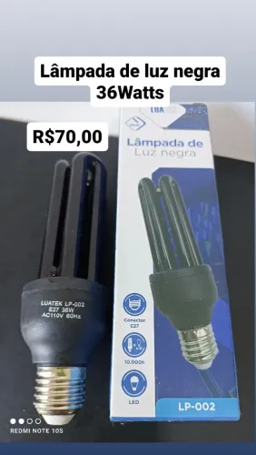Lâmpada de luz negra 36Watts / OFERTA IMPERDÍVEL