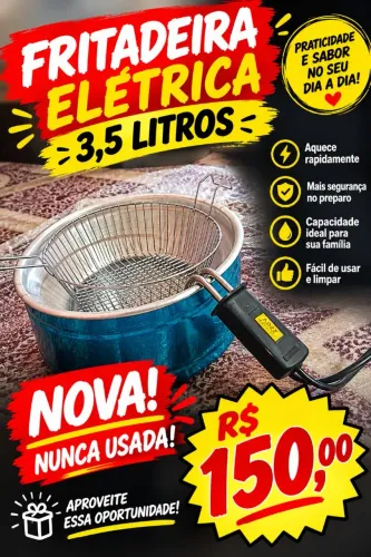 Fritadeira elétrica 3,5 litros 