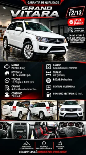 Suzuki Grand Vitara L.edi. 2.0 16V 4x2/4x4 Aut. 2013