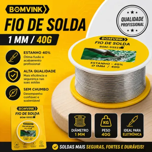 Fio De Solda Elétrico 1mm
