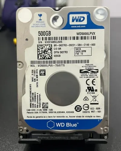 HD Western Digital 500GB | HD SATA para PC ou Notebook