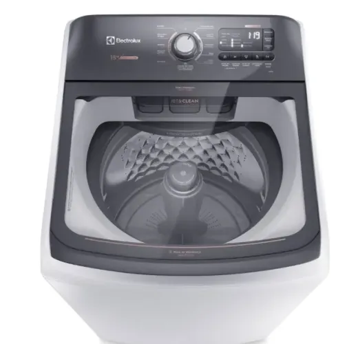 Máquina de Lavar Electrolux LEC15 15kg Premium Care - Cesto Inox