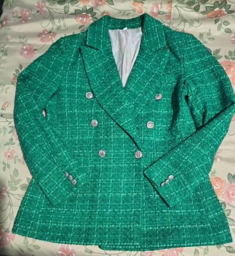 Casacos verde tweed