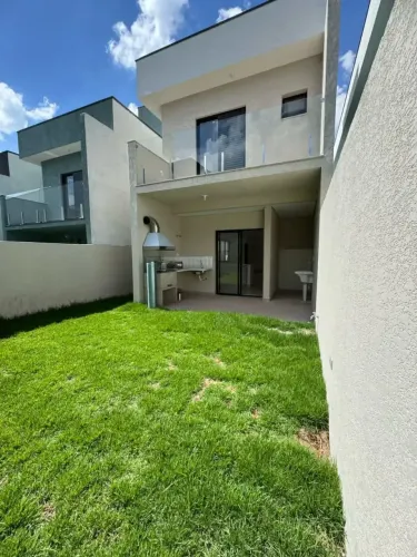 Casa Nova em Condomínio Jaguari Santana de Parnaíba | 3 Qts (1 Suíte), Quintal e Lazer pri