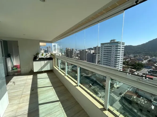 [617-03591] Apartamento com 2 Dormitórios e Sacada para Alugar  Canto do Forte