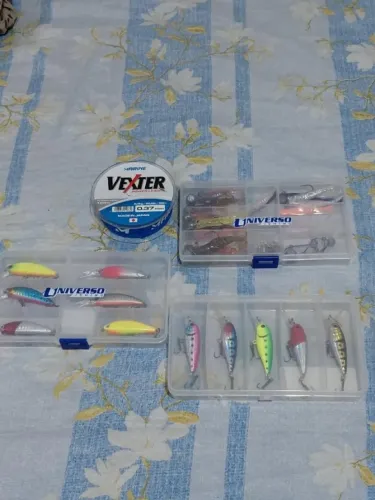 ? Kit de Pesca Completo - Safira Sl602 + Okuma Revenger RV-30 + Artificiais ( OLHE A DESC)