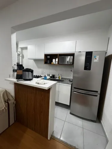 Cozinha planejada para apartamentos pequenos.