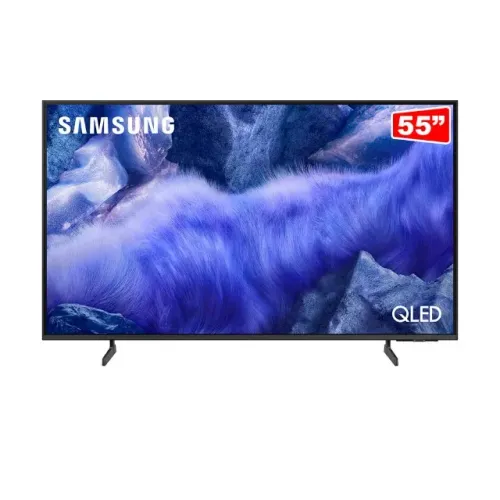 Samsung Vision AI Smart TV 55" QLED 4K Processador Q4 AI HDR UHD 3 Bordas Infinitas