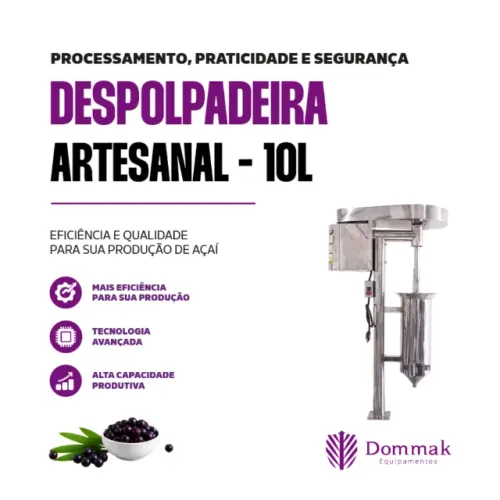 Despolpadeira artesanal DOMMAK - (12 litros)