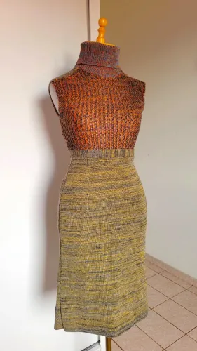 Saia Lápis Inverno Vintage, Veste 36, Perfeito Estado