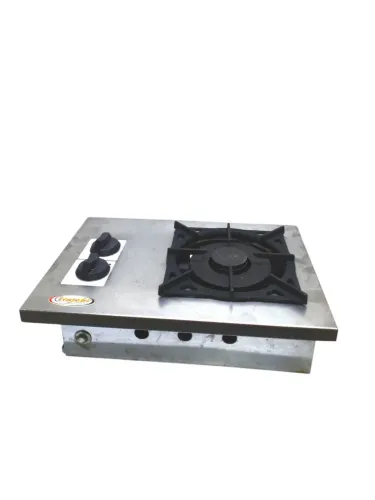 Fogão industrial uma boca inox chama dupl