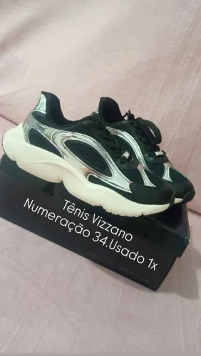 Tênis Vizzano, 34 usado 1x