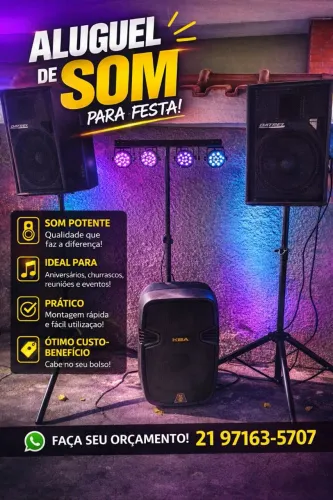 Som Profissional para festas e eventos
