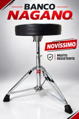 Banco de bateria Nagano muito novo e resistente