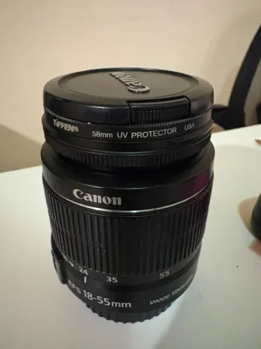 Lente canon 18 55 + filtro