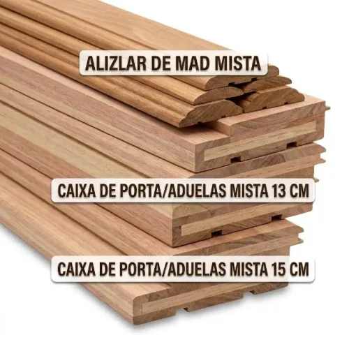 Caixa alisar madeira mista leia a descrição