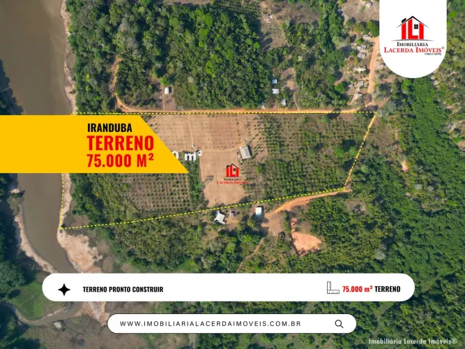 Terreno 75.000m² em Iranduba/AM Próximo a Cidade, Com Poço Artesiano e Casa