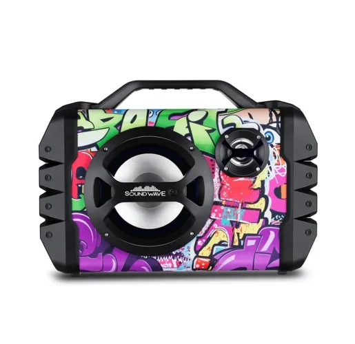 Caixa de Som Bluetooth Sound Wave Portátil - Estilo Grafite