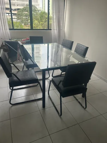 Mesa inox 6 lugares