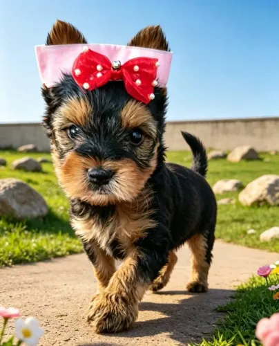 Yorkshire Terrier Fêmea Estilosa