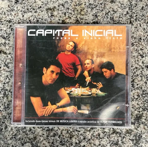 CD Capital Inicial - Rosas e Vinho Tinto (Ótimo Estado / Original)