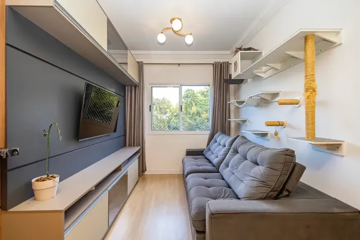 Apartamento 2 Quartos Mobiliado com 1 Vaga a venda - Santa Cândida - Curitiba