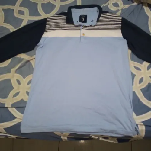 Camisa Polo Aleatory Fio Tinto Listras Masculina, edição ilimitada m