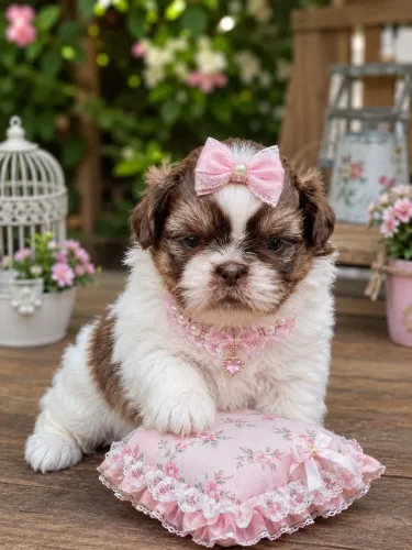 Shih tzu fêmea mini maravilhosa! Chocolate