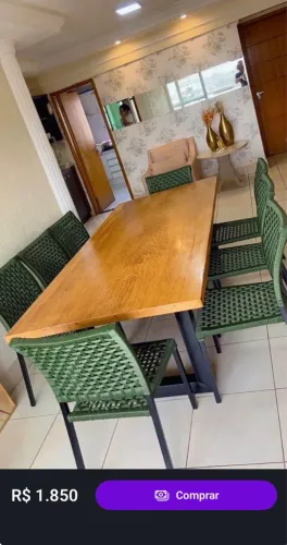 Mesa de madeira premium 