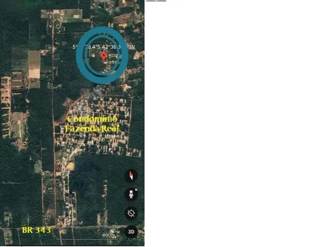 Terreno povoado Soturno, Zona rural de Teresina, 50 X 250 metros