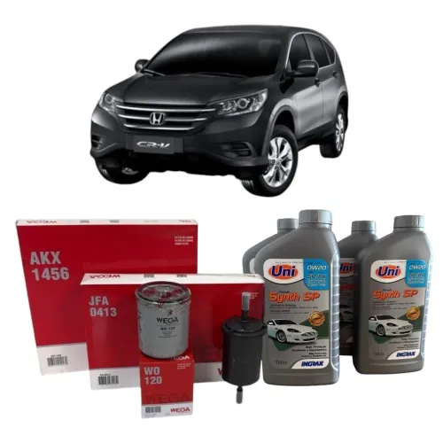 Kit troca de óleos e filtros Honda crv 12/15