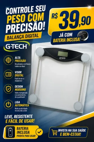 Balança g-tech digital com bateria